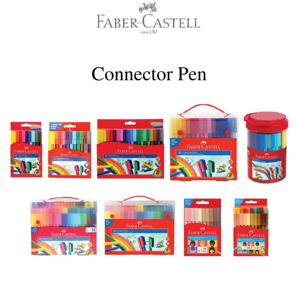 

KODE O33I FaberCastell Connector pen spidol warna