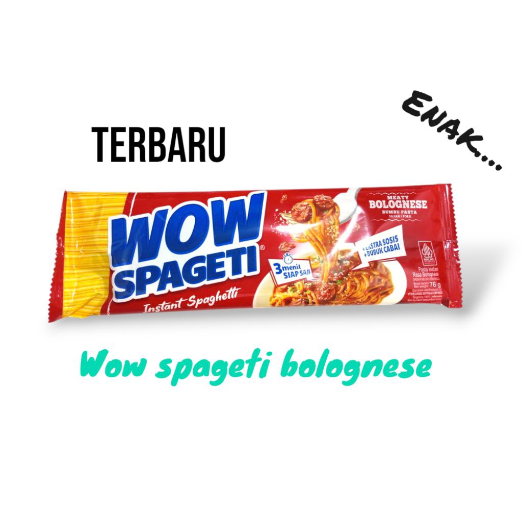 

Promo termurah Wow spageti instan bolognese mie spagheti
