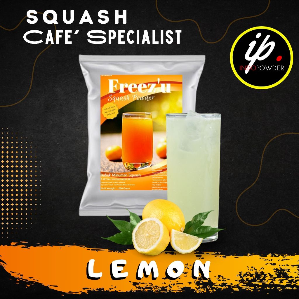 

IP Jakarta - SQUASH Bubuk Minuman LEMON 1Kg untuk Café, Waralaba, Resto dan Usaha Minuman Kekinian