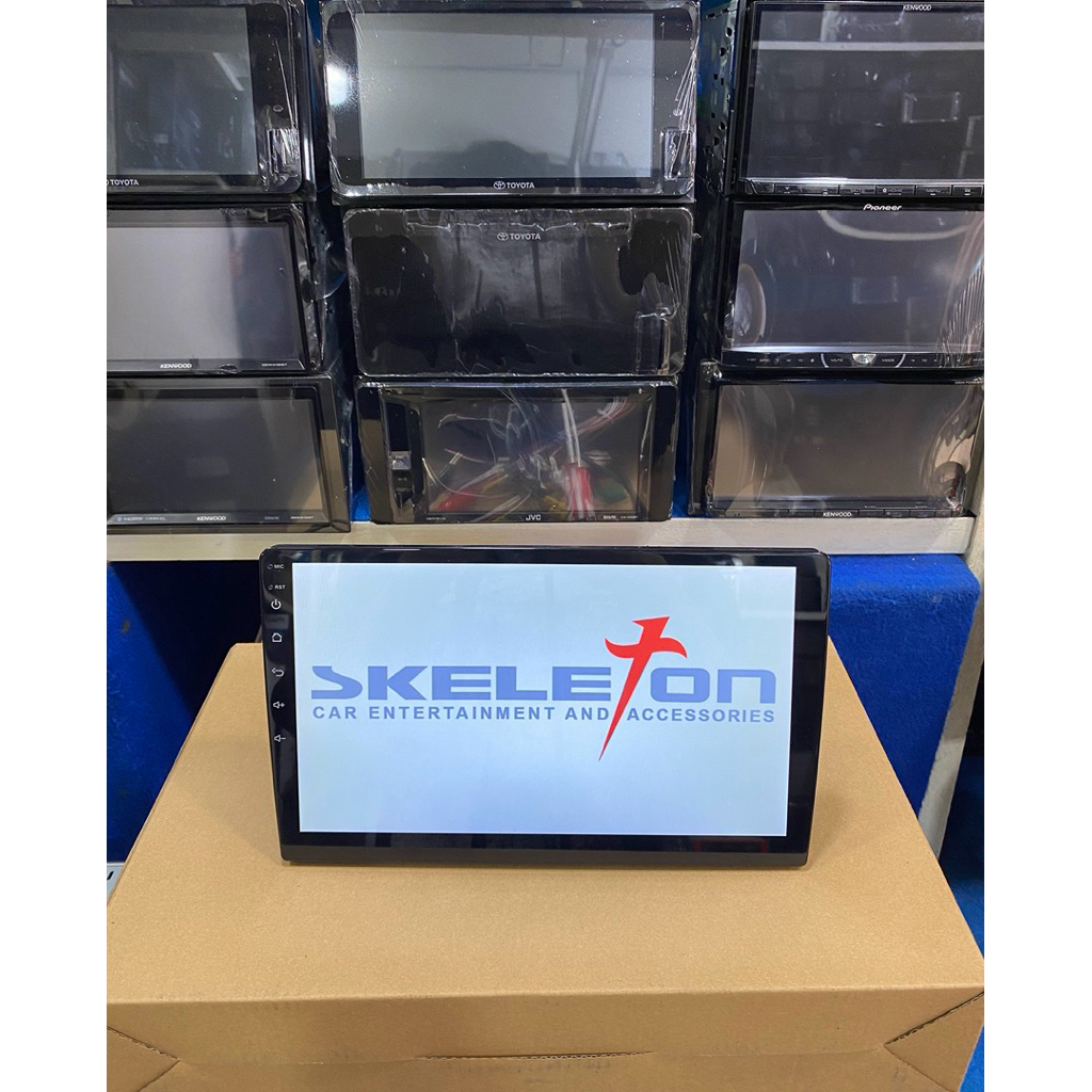 head unit android ukuran 10 inch merek skeleton