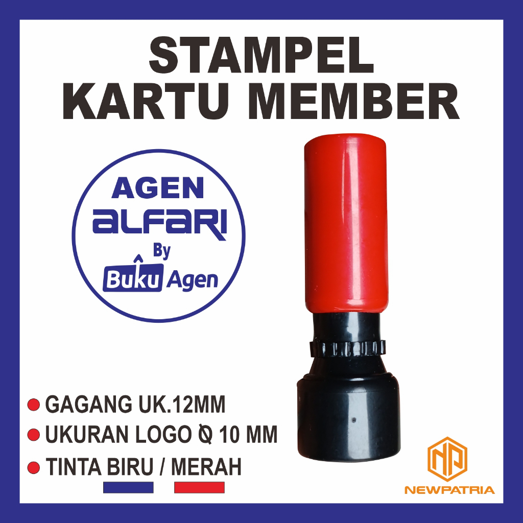 

STAMPLE STAMPEL KARTU MEMBER BUKU AGEN UKURAN GAGANG 12