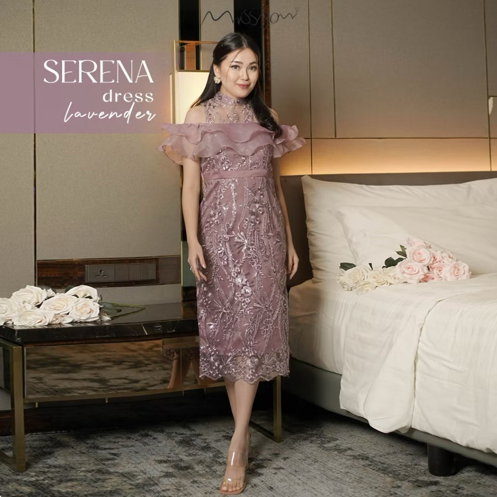 MISS NOMI SERENA DRESS READY LILAC DRESS PESTA