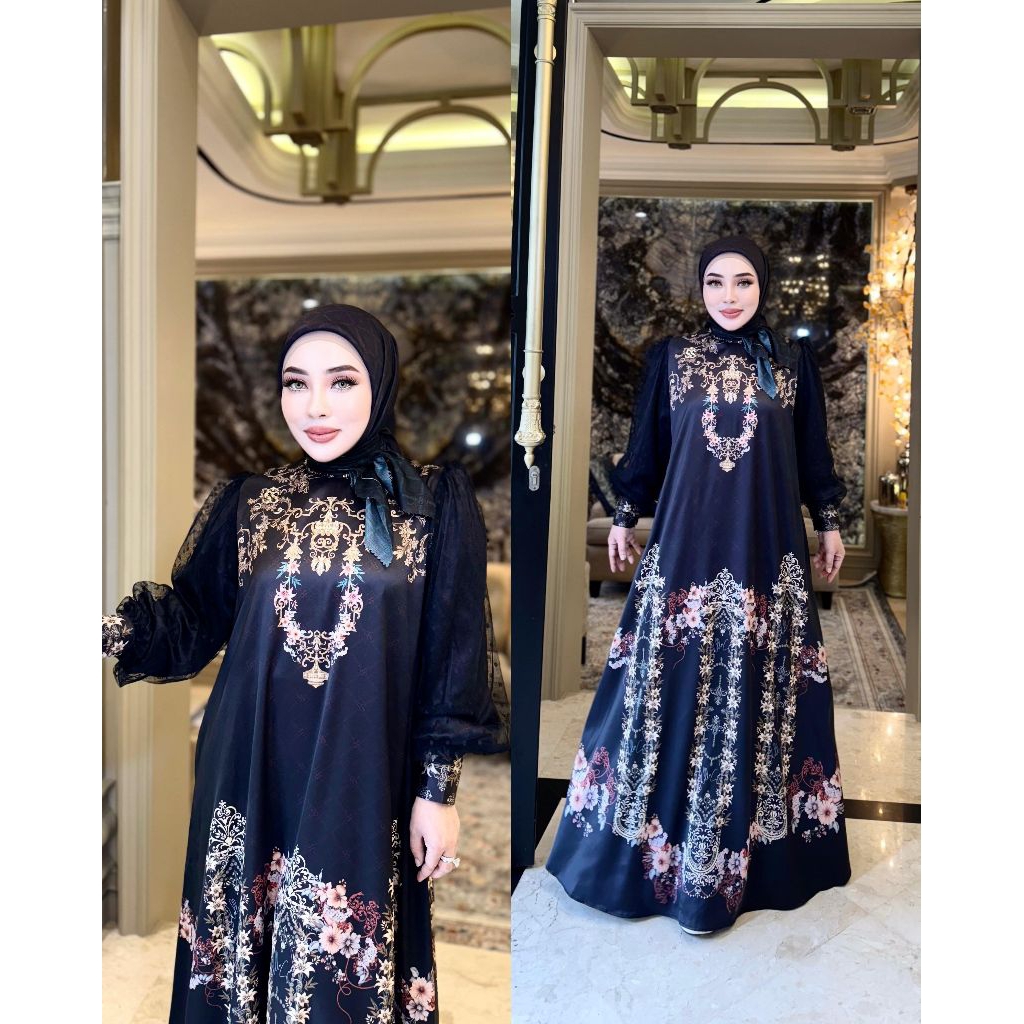 SHELLASAUKIA ORIGINAL DIJAMIN ORI 100% SET HIJAB SHELLASAUKIA DRESS SHELLASAUKIA TERBARU