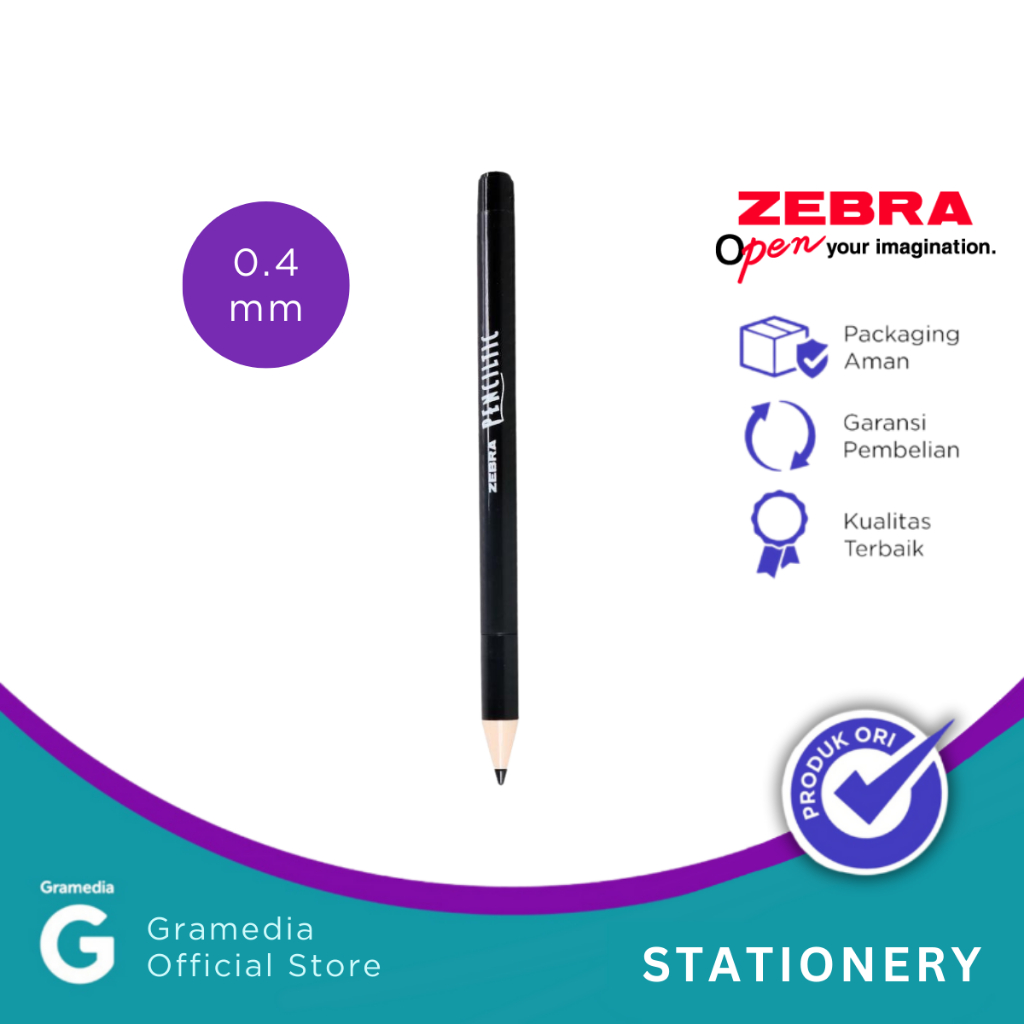 

Gramedia - ZEBRA PINCILTIC BLACK