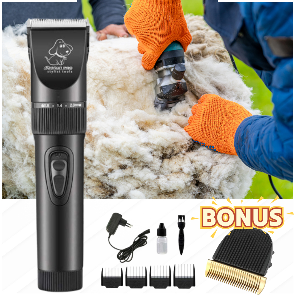 PROMO BAORUN P7 Mesin Cukur Kambing Domba di Cas Bonus Mata Pisau Full Set