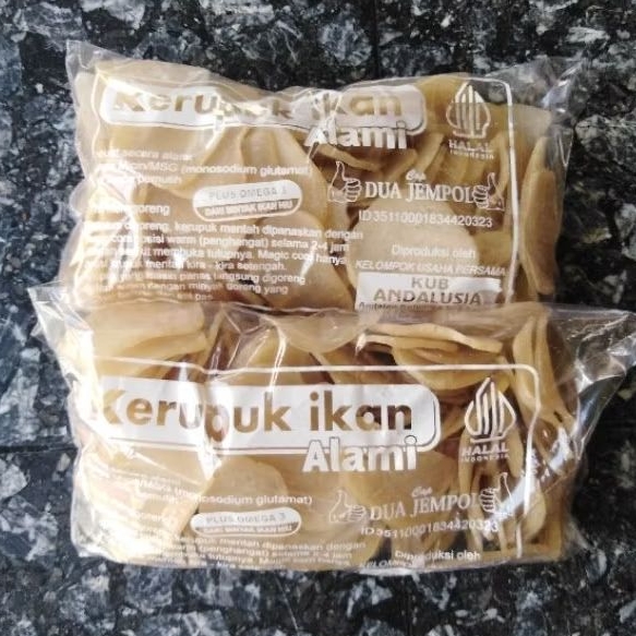 

Kerupuk Ikan Laut Alami Tanpa MSG & Tanpa Pemutih Krupuk Snack Mentah belum di Goreng