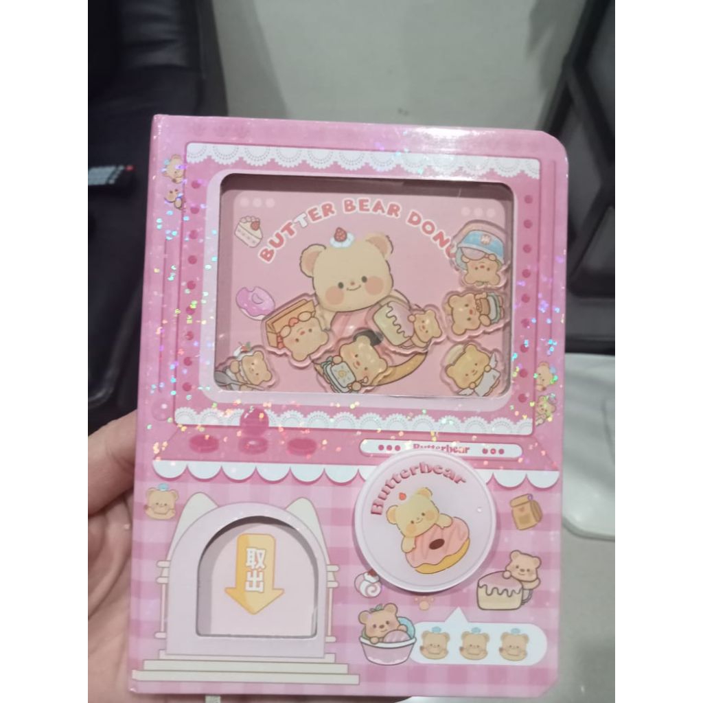 

Gachapon notebook -buku tulis mesin Gacha- note book Egg Twister-vending machine
