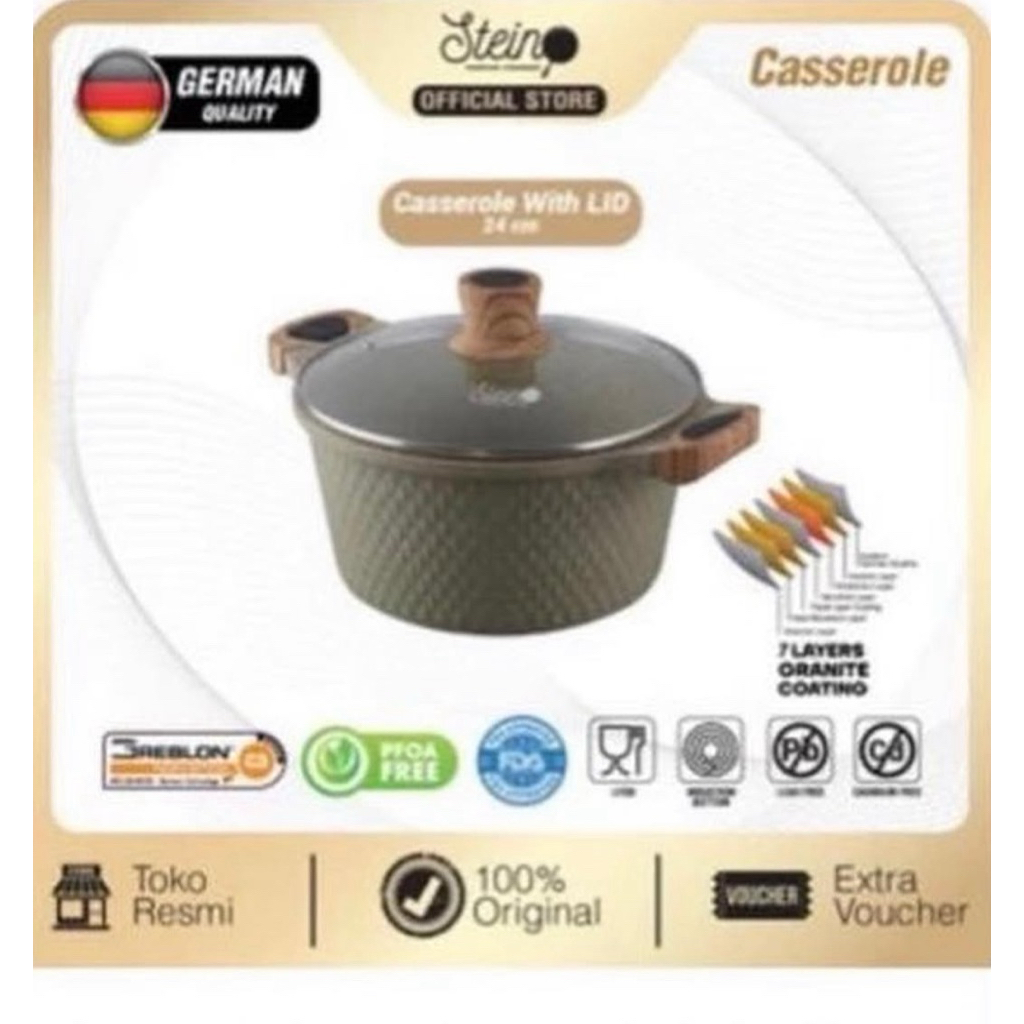 STEIN Cookware Diamond Casserole and Frypan