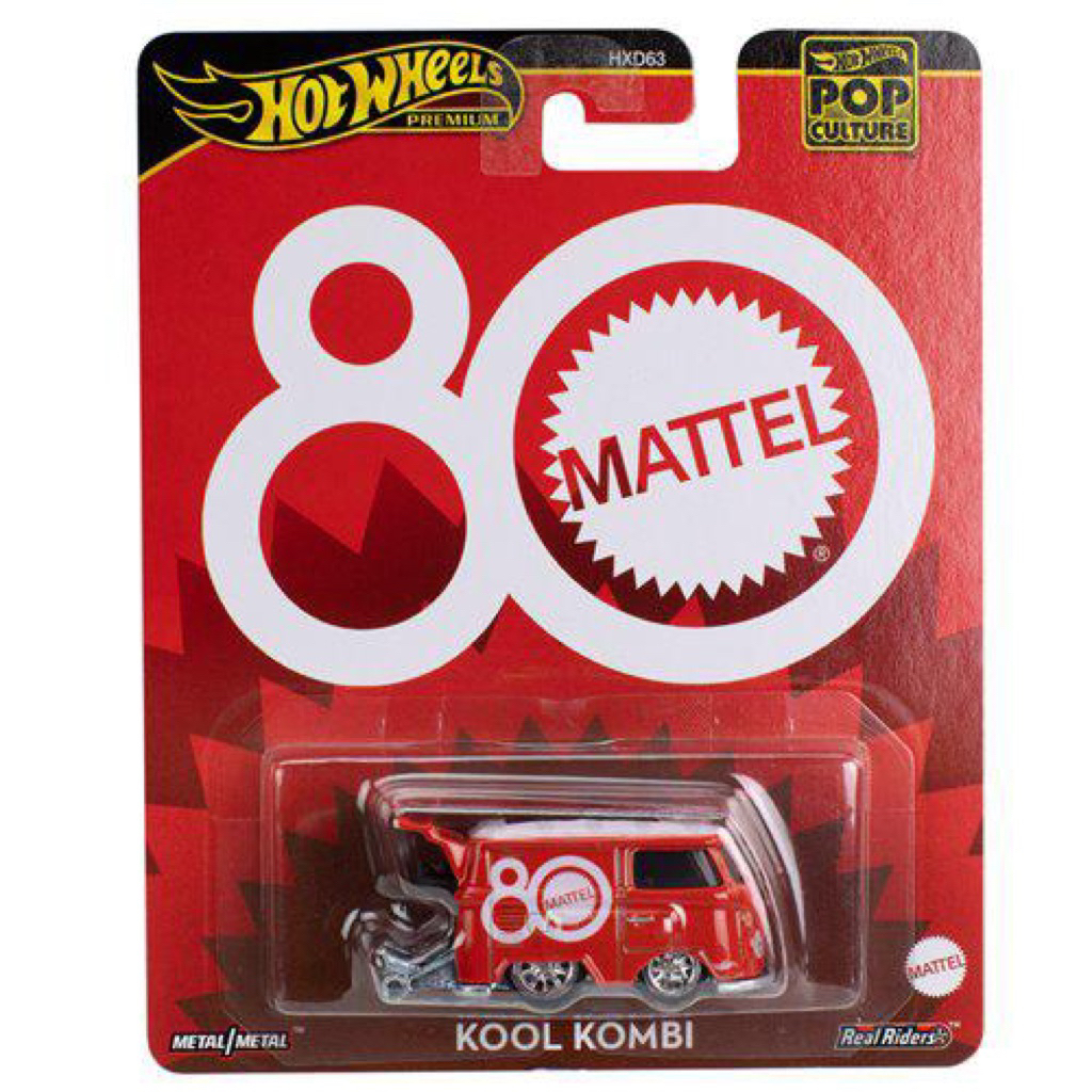 Hot Wheels Premium Kool Kombi Red 80th Mattel