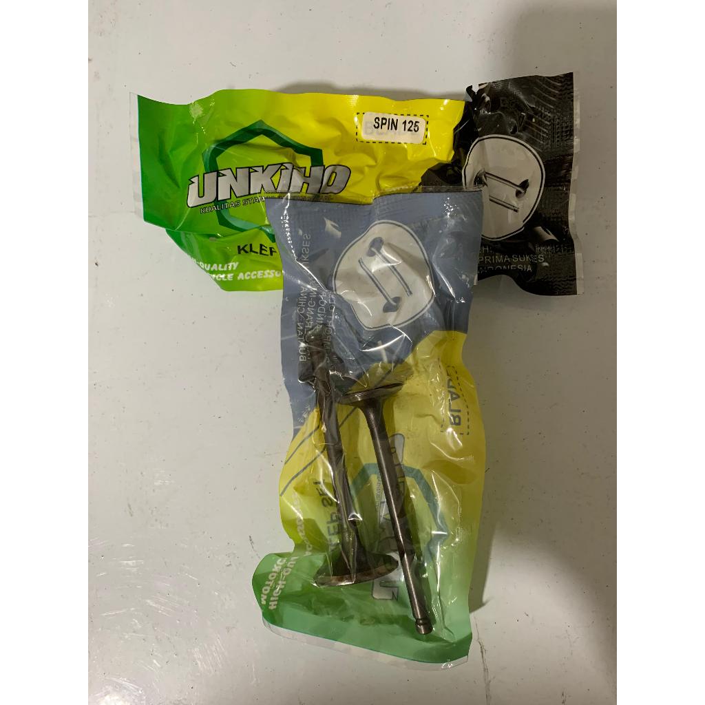 KLEP SET MOTOR SPIN 125 MERK UNKIHO
