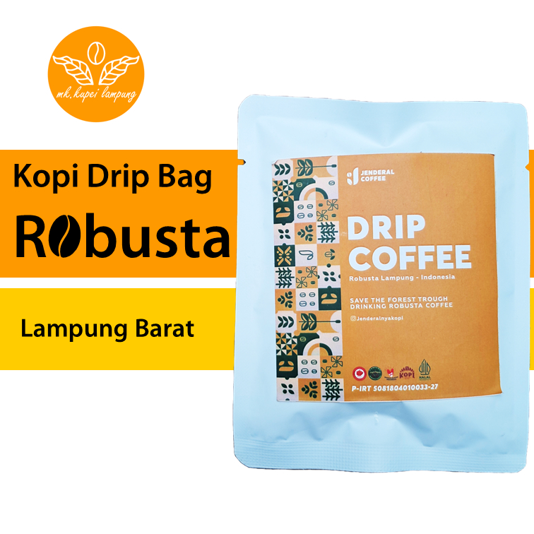 

Kopi Drip Bag Robusta Lampung Barat Jenderal Coffee