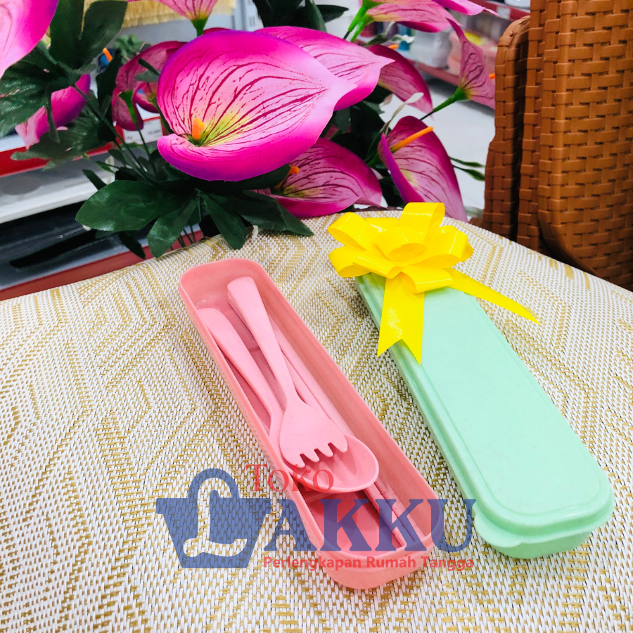 SENDOK MAKAN SET JERAMI | SENDOK ANAK-ANAK | SENDOK BEKAL | SENDOK SOUVERNIR