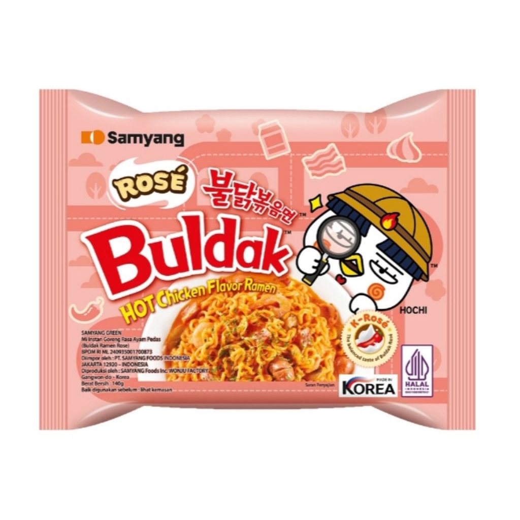 

Samyang Mi Instan Goreng Buldak K-Rose Ayam Pedas 140 g.
