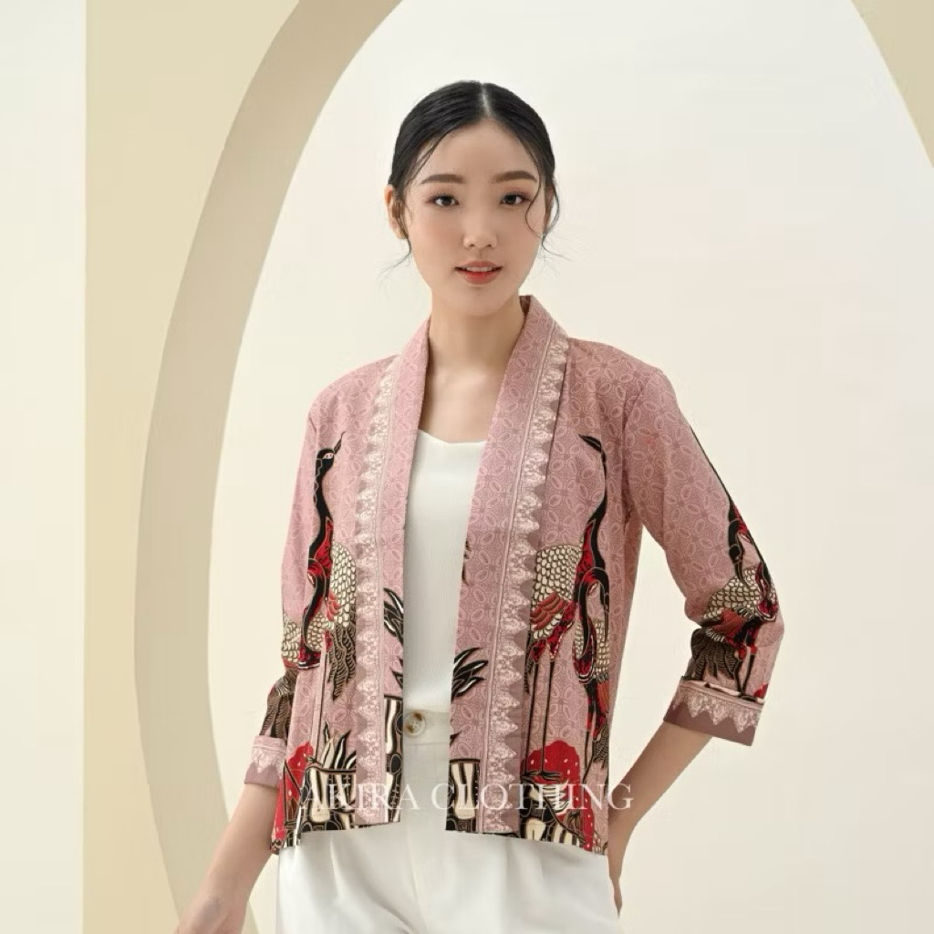 Cardigan Batik Grace - Batik Wanita Modern - Baju Batik - Atasan Batik Kerja - Batik Kantor - Batik 