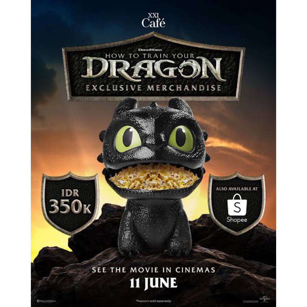 READY TOOTHLESS POPCORN BUCKET XXI