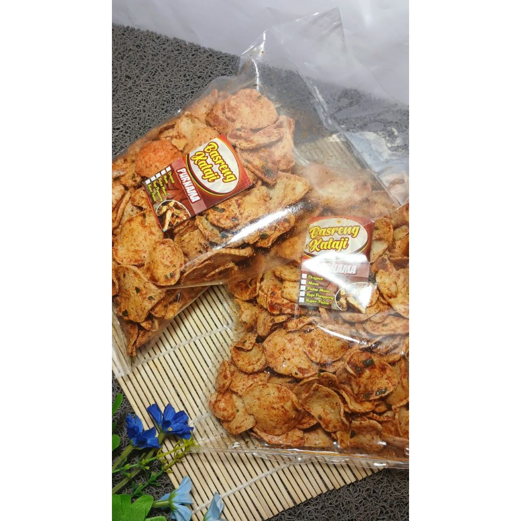

basreng kataji daun jeruk kemasan 250gram,enak,pedas