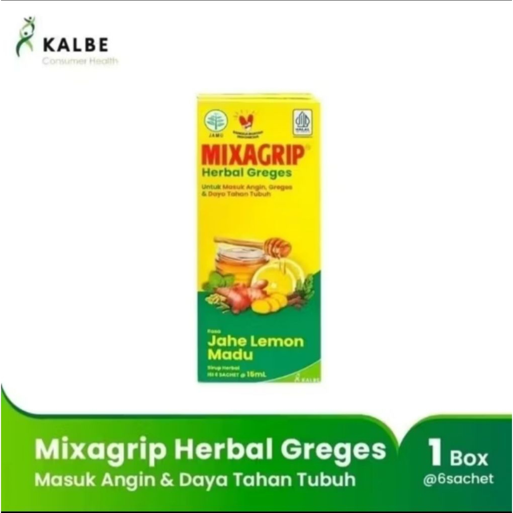 

Mixagrip Herbal Greges Bok isi 6 Sachet
