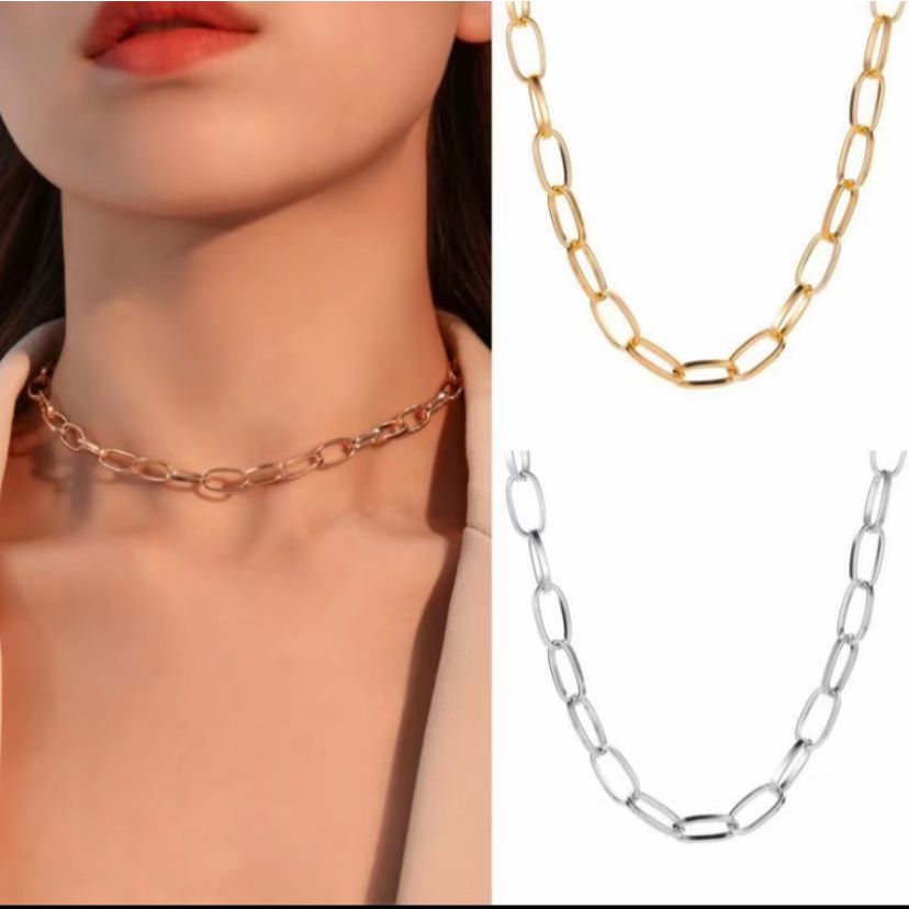 Kalung Rantai Titanium Wanita Anti Karat