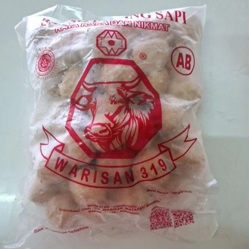 

Warisan Bakso Sapi AB 700 gr