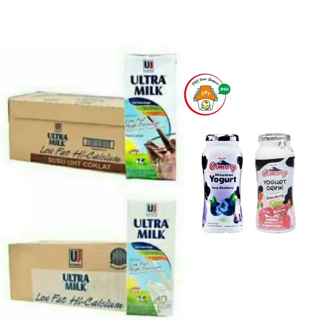 

Susu Ultra Milk Low Fat Coklat Plain dan Full cream 250ml 1 Dus/ Karton