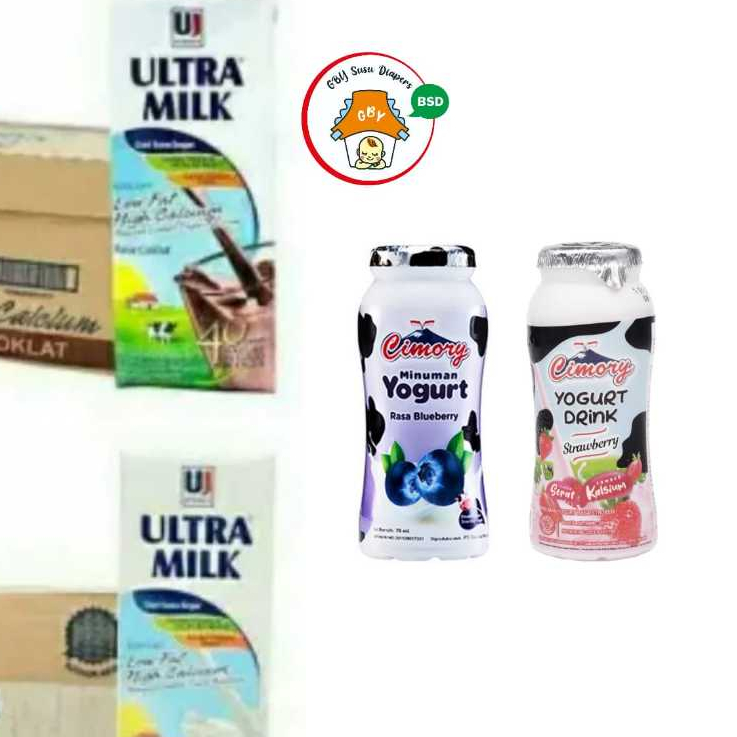 

Ultra Milk Low Fat 250ml Coklat Plain Putih