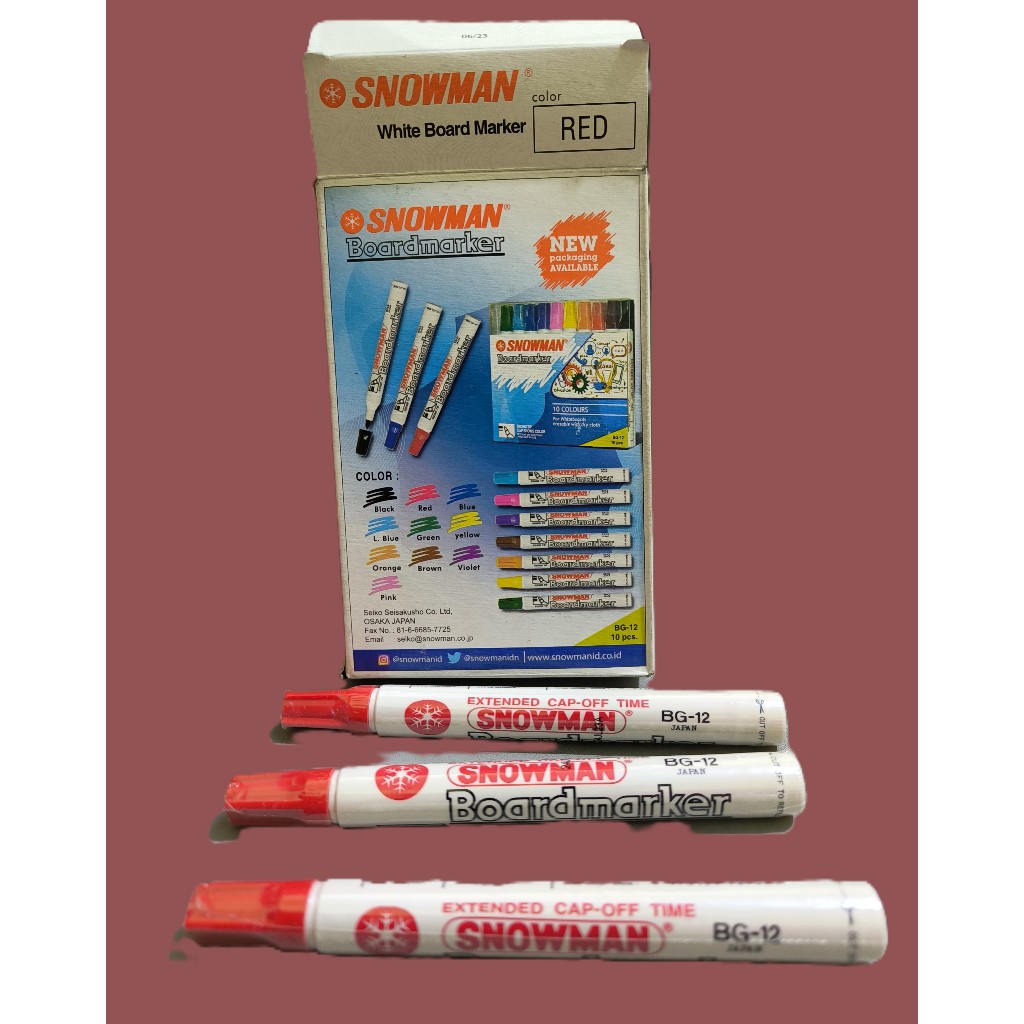 

WHITEBOARD MARKER SNOWMAN RED