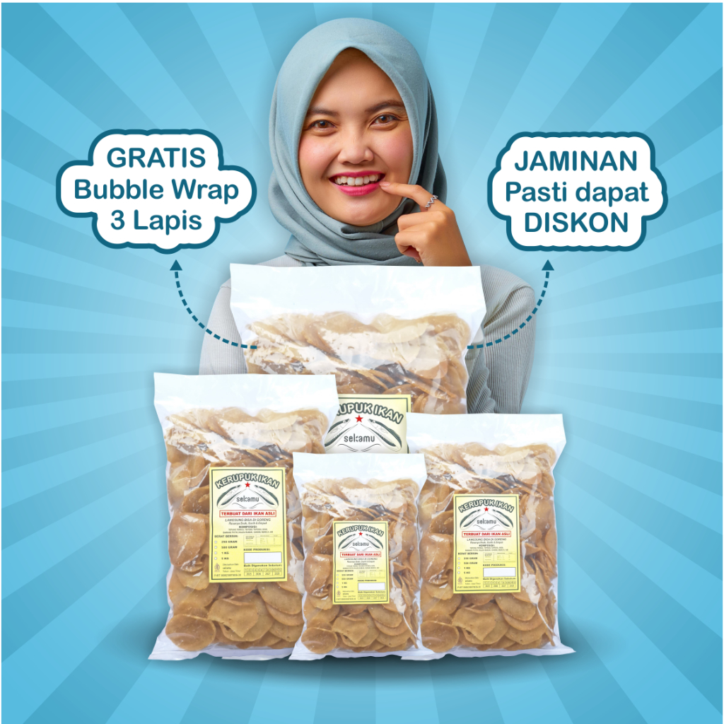 

Sekamu | Kerupuk Ikan Mentah Asli Enak Gurih Langsung Bisa Digoreng