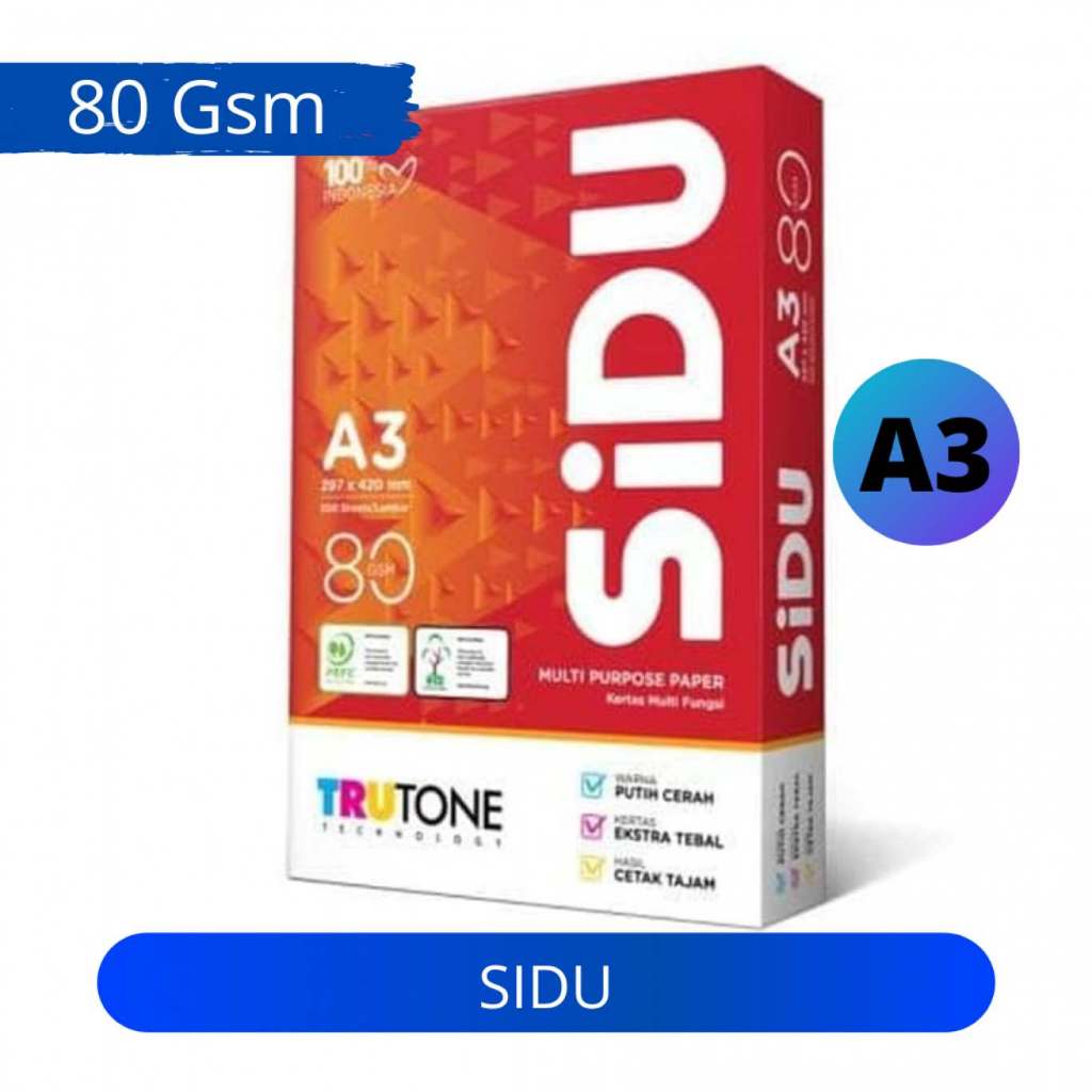 

SIDU Kertas Multifungsi A3 80 Gsm