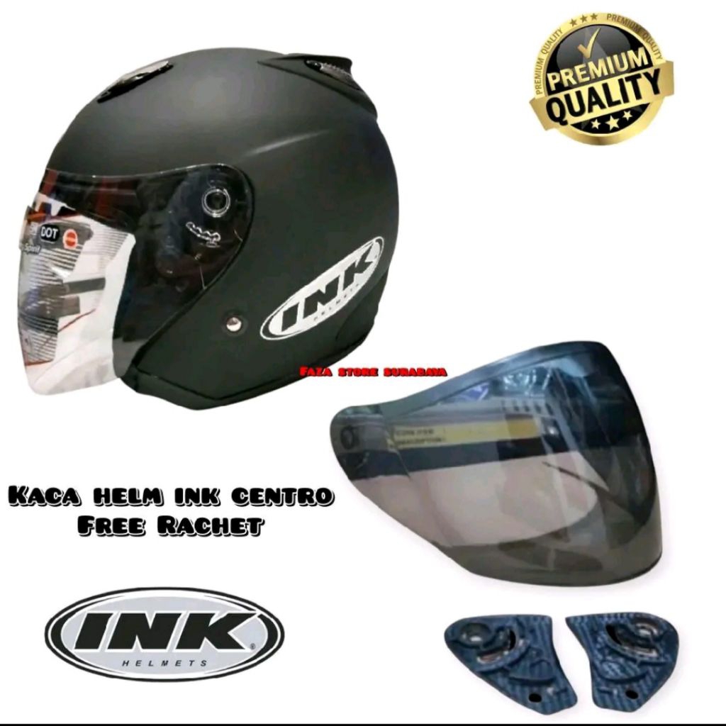 KACA HELM INK CENTRO BENING/HITAM PNP