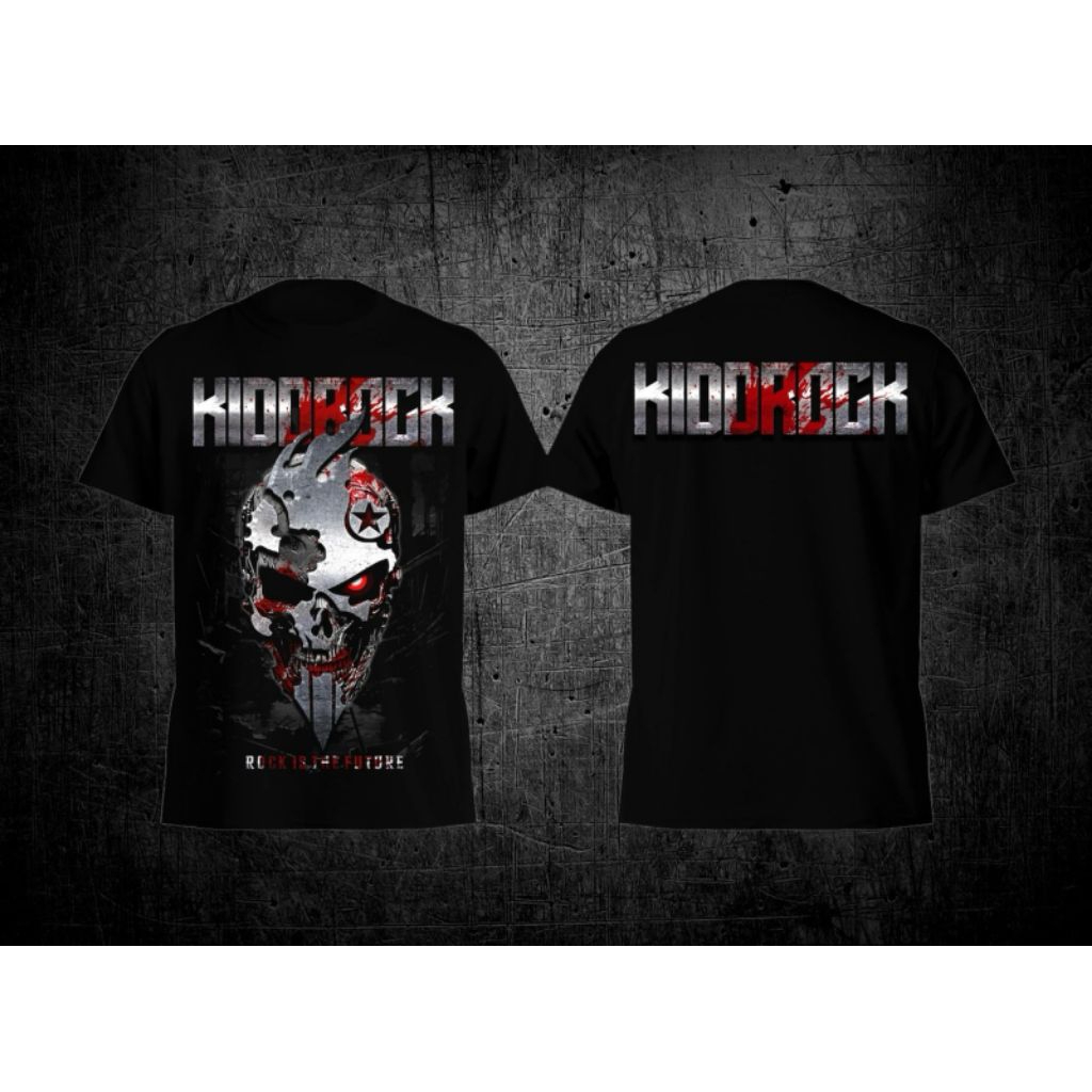 KIDDROCK || KAOS PRIA DISTRO ORIGINAL || T-SHIRT KIDDROCK || SIZE XL