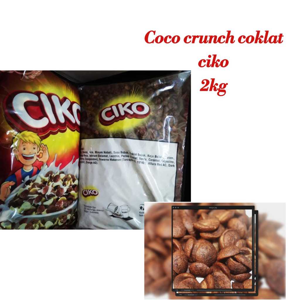 

Sehati Snack - Bol Ciko Choco Crunchy Sereal Cemilan Enak Renyah | 250gr, 500gr Ecer