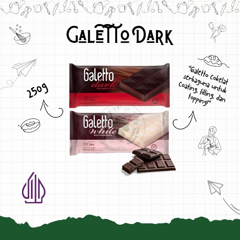 

Galetto Coklat Batang 250gr – Cocok untuk Kue, Dessert, dan Topping