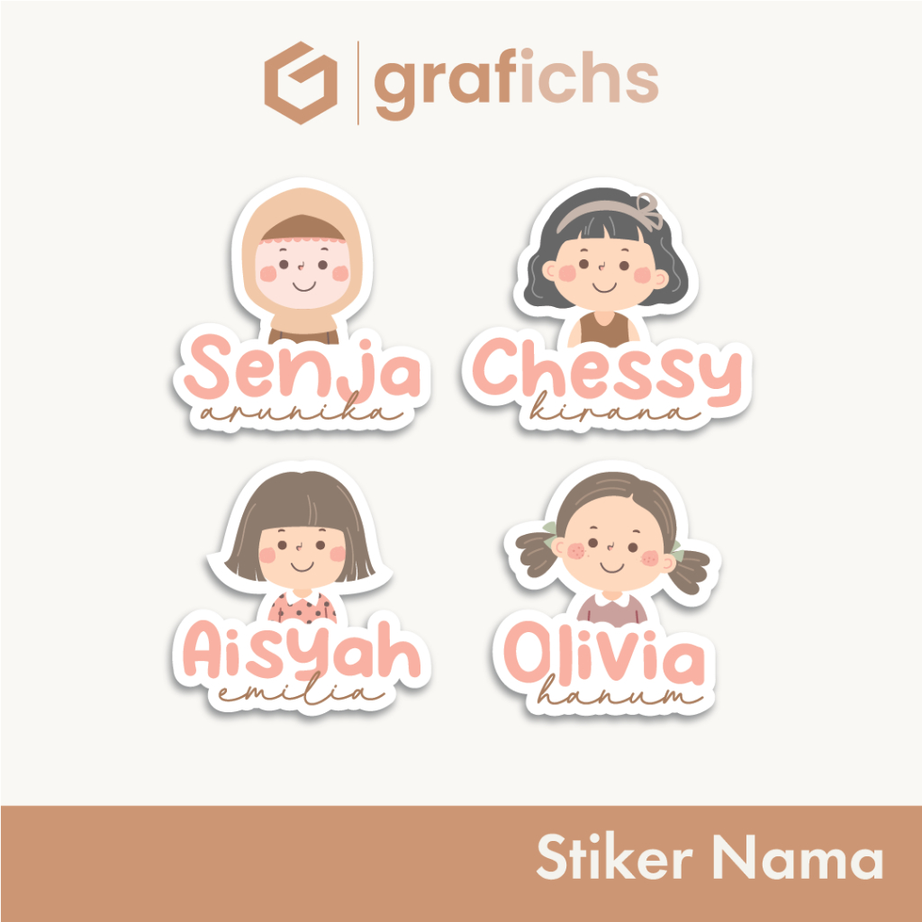 

[35-70 pcs] Stiker Nama Alat Tulis Sekolah GISS211-220 by Grafichs