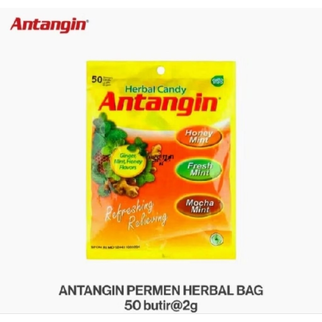

Permen ANTANGIN Candy 125gr @isi 50Pcs 1 Dus isi 25 Bags/Pack ECER RASA GROSIR