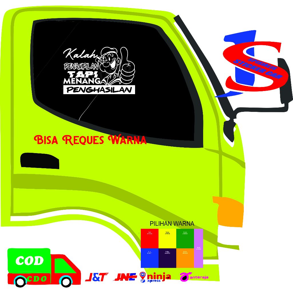 stiker kaca mobil stiker pintu kaca mobil truk pick up stiker pintu bak truk pick up