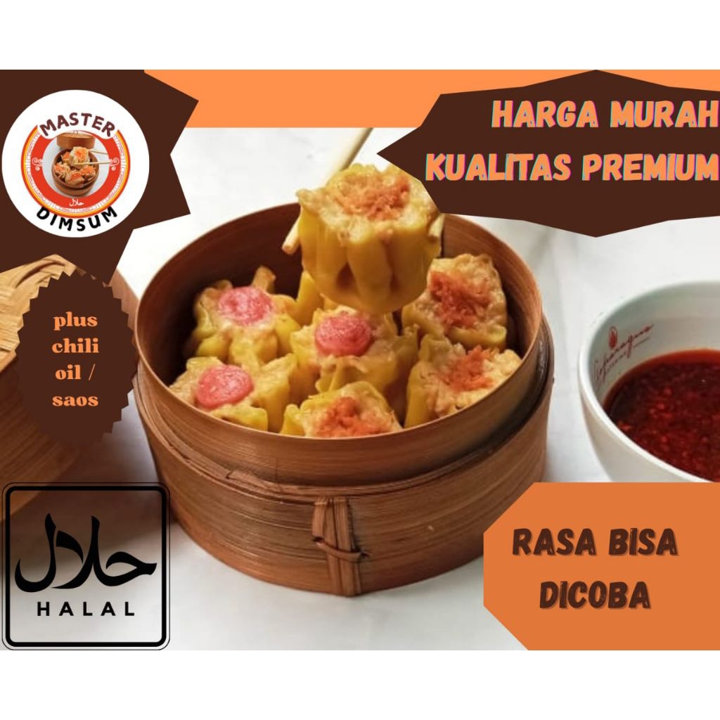

Dimsum Asli Premium Halal isi 50 Pcs Termasuk Chili Oil