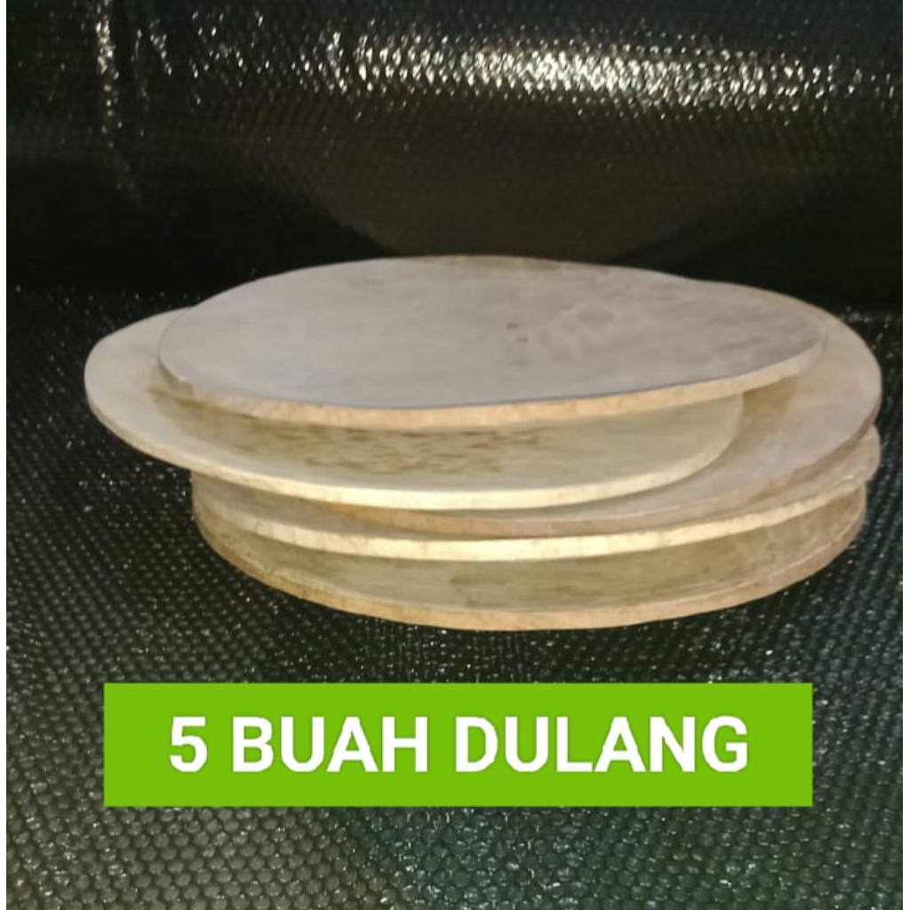 DULANG EMAS 5 BUAH ALAT DULANG EMAS KAYU PILIHAN