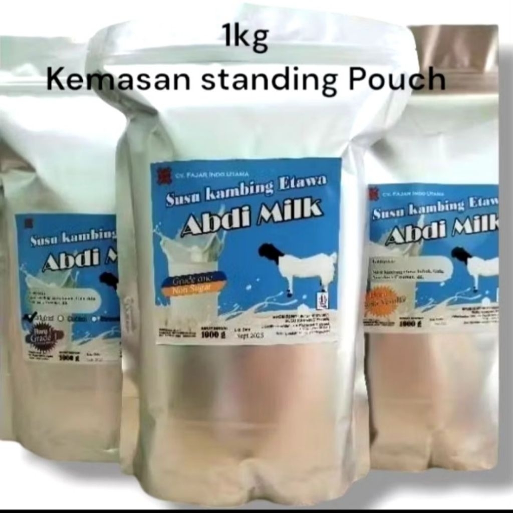 

Susu kambing bubuk Etawa kemasan Aluminium foil 1kg