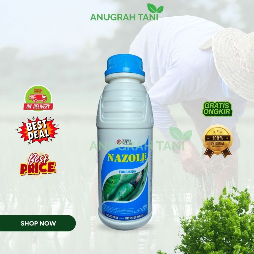 Fungisida Protektif Nazole 50SC 500ml Bahan Aktif : Heksakonazol 50g/l