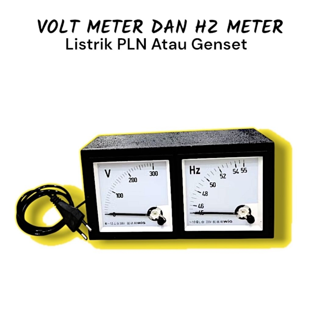 Volt meter dan Hz meter tinggal colok
