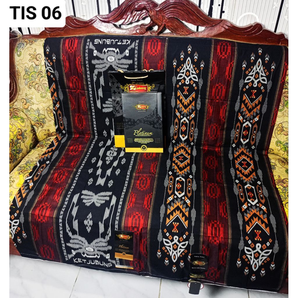 TERMURAH SARUNG KETJUBUNG PLATINUM GOLD TYPE DIS TIS SONGKET