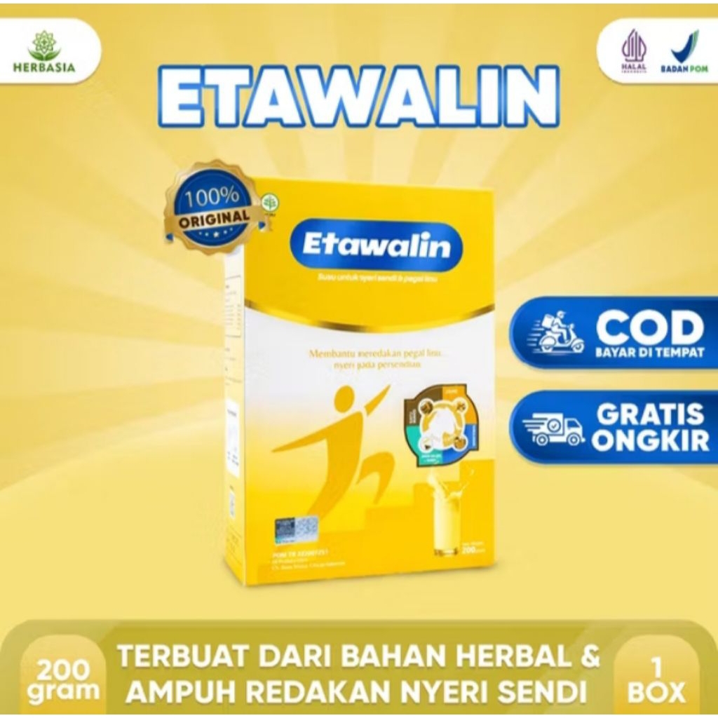 

Etawalin 1 Box - Susu Kambing Anti Tulang Keropos & Atasi Sakit Sendi Asam Urat Rematik Original