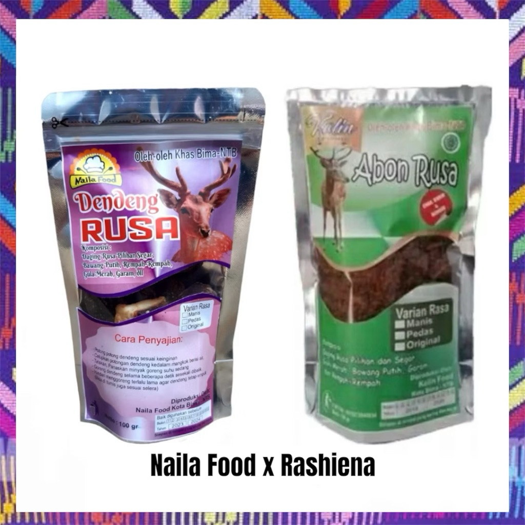 Dendeng rusa & abon rusa/ olahan daging rusa / oleh oleh khas bima