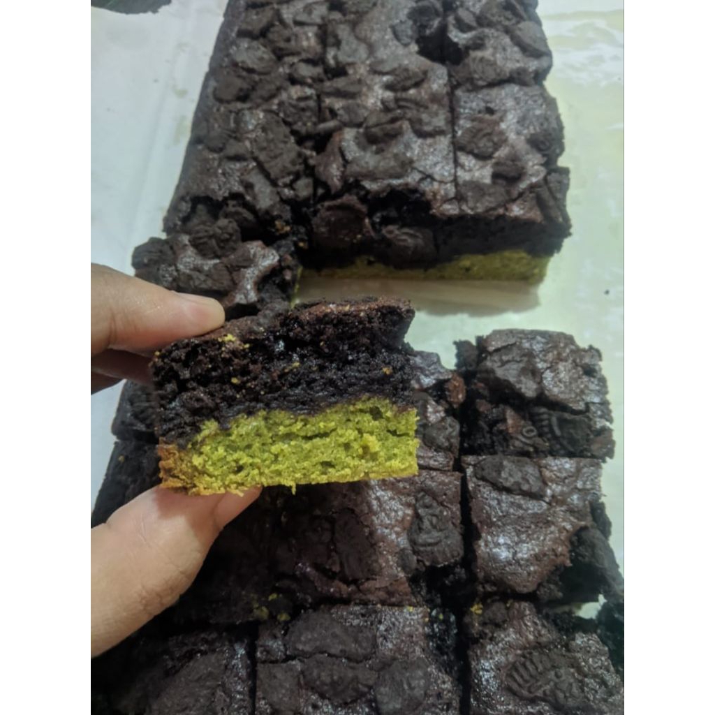 

Matcha brownies