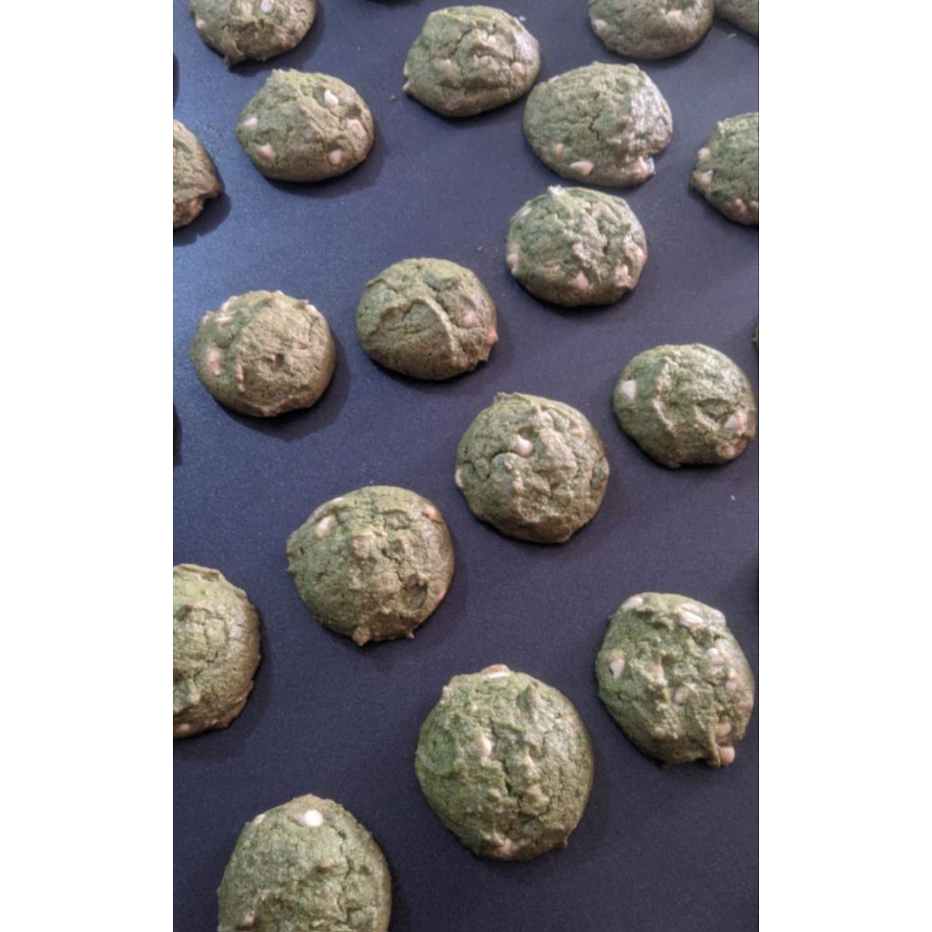 

Matcha white chocolate cookies