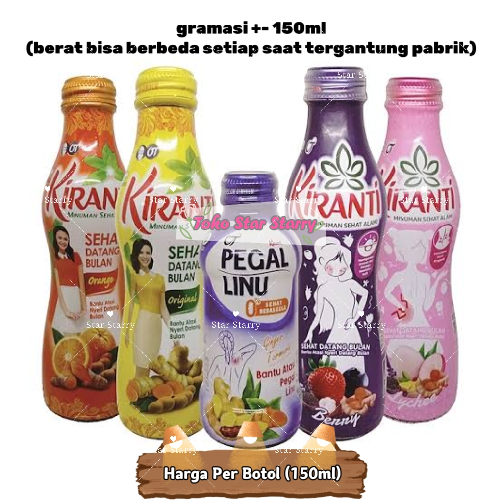 

[Per Botol] KIRANTI MINUMAN SEHAT DATANG BULAN ORIGINAL 150ML