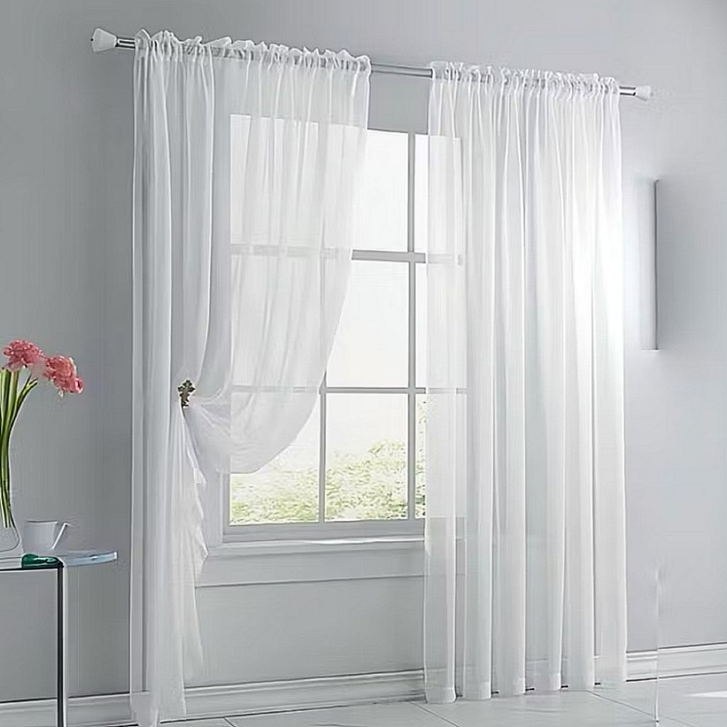 VITRASE GORDEN TRANSPARAN PUTIH - HORDEN TRANSPARAN