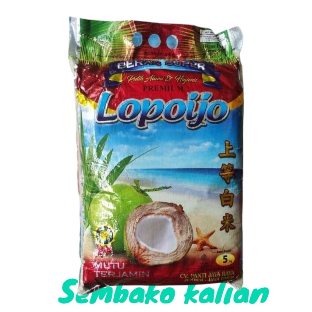 

Beras Premium Lapo ijo 3kg,5kg