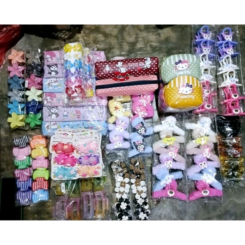 Paket Usaha Aksesoris Jepit Ikat Rambut Anak Dewasa