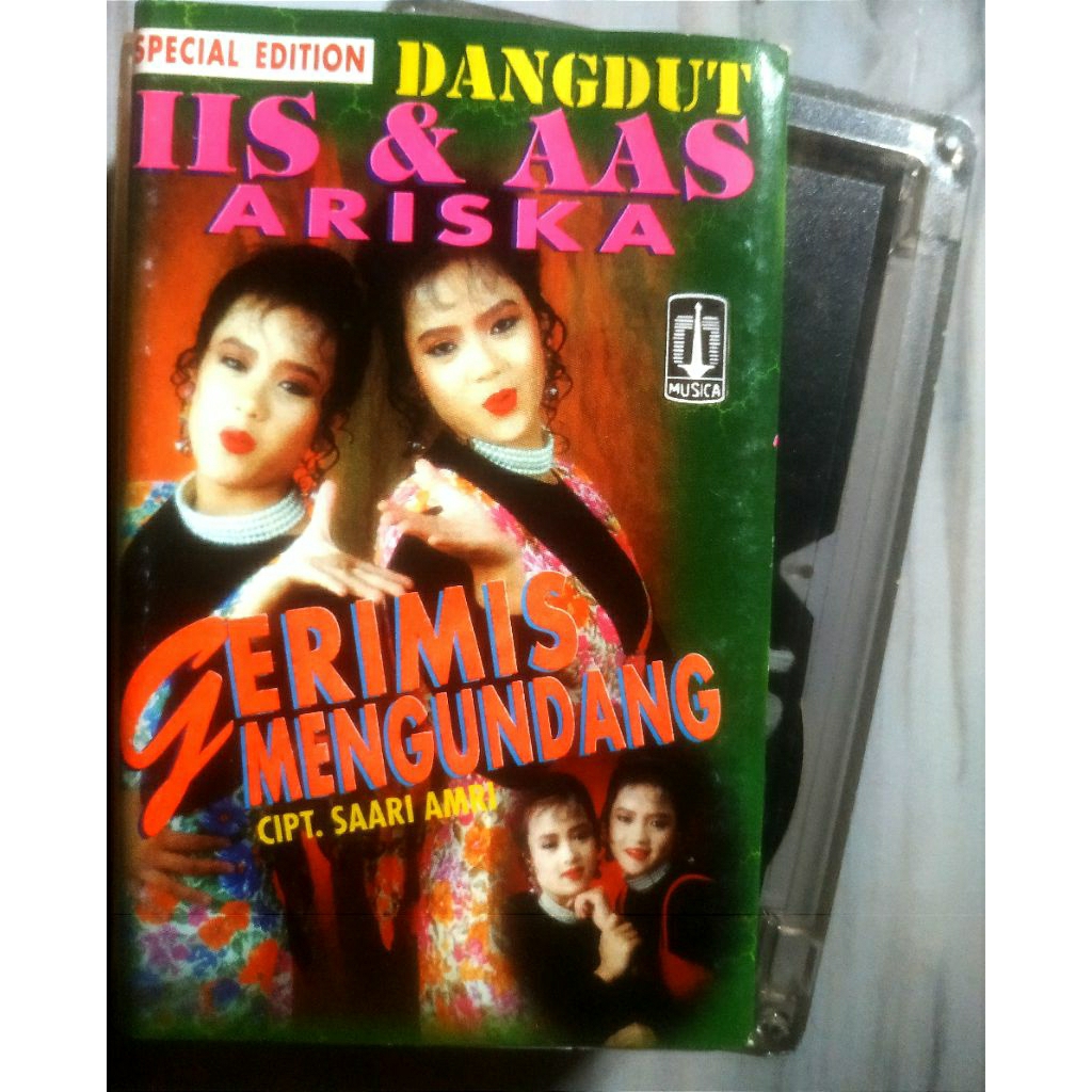 Audio kaset pita Original Dangdut Iis dan Aas Ariska album Gerimis mengundang